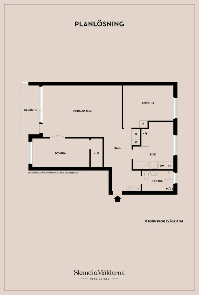 Plan - Apartment with Balcony in Värmdö