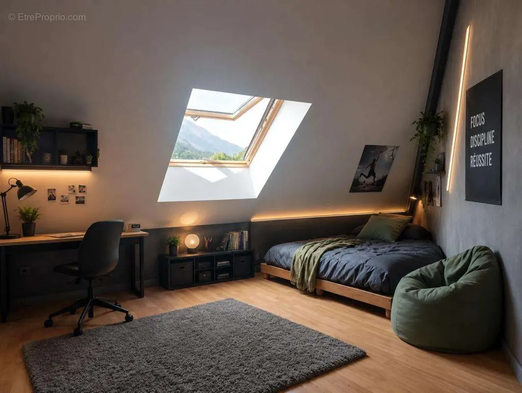 Chambres - Loft avec Terrasse à Saint-Égrève