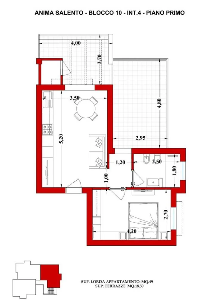 Floor Plan - Luxury Hotel with Sea View in Nardò, Apulia