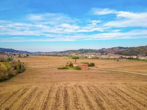 Vue aérienne - Rustic Farmhouse with Loggia in Montaione