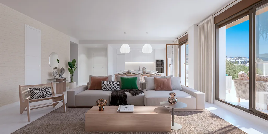 Séjour - Modern Apartment with Pool in Estepona