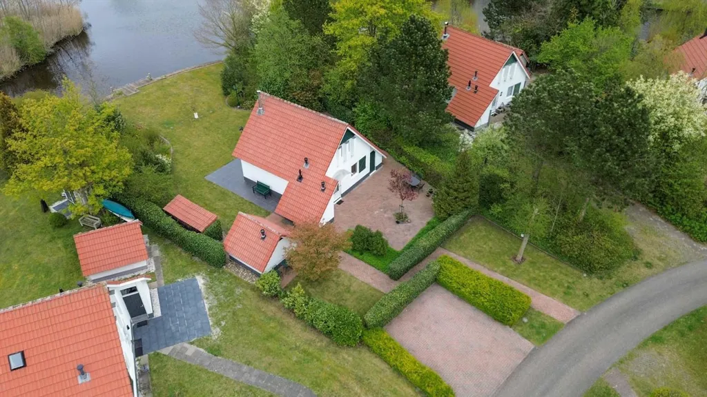 Õhuvaade - Waterfront Bungalow with Free View in Lauwersoog
