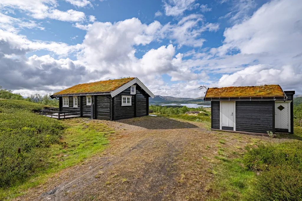 Extérieur - Traditional Timber Cabin with Mountain Views in Ålen