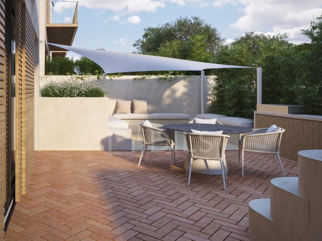 Terrasse - T2 Apartment with Private Pool in Olhão