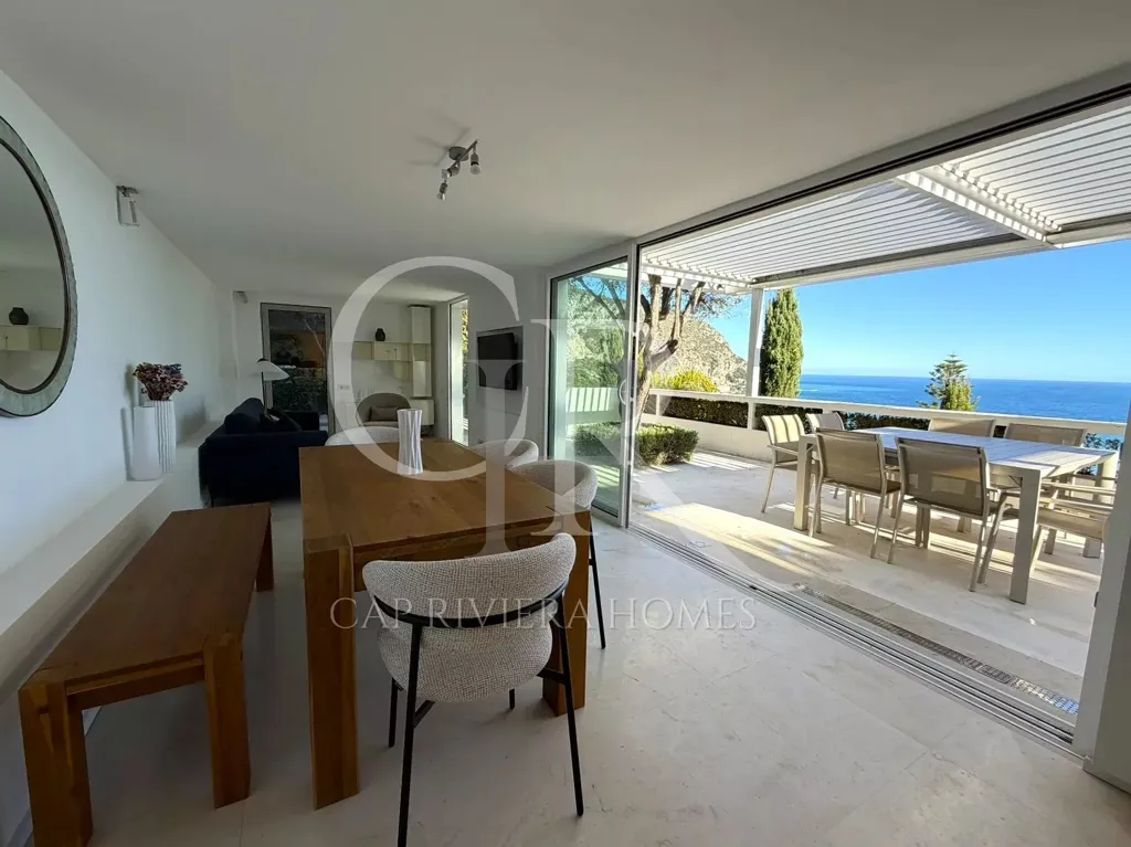 Terrasse - Maison Vue Mer avec Piscine à Eze