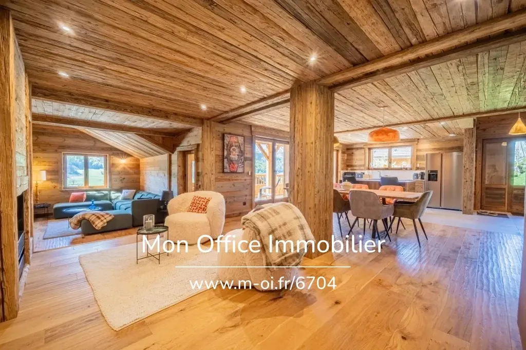 Séjour - Corps de Ferme Rénové en Chalets à Manigod