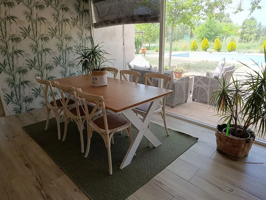 Söögituba - Chalet with Pool and Terrace near Albacete