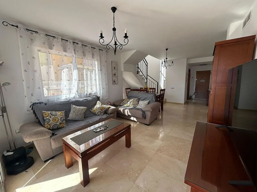 Living Room - Semi-detached House with Pool in Las Salinas
