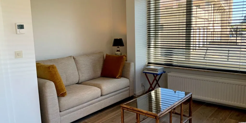 Séjour - Appartement avec Vue sur les Dunes à Westende