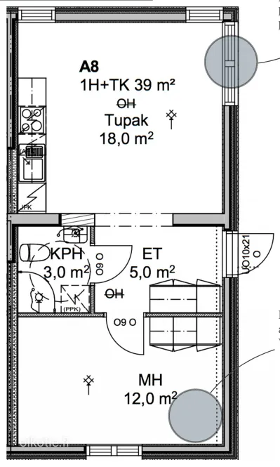 Plan - Alvar Aalto-Designed Flat in Jyväskylä
