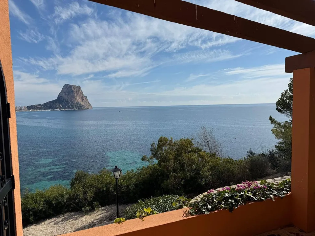 Terrasse - Semi-Detached Villa with Sea View in Calpe