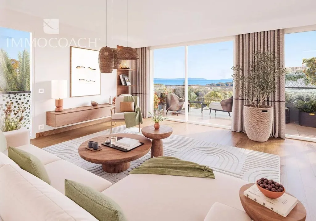 Séjour - Appartement 2 Chambres avec Jardin Privé à Le Lavandou
