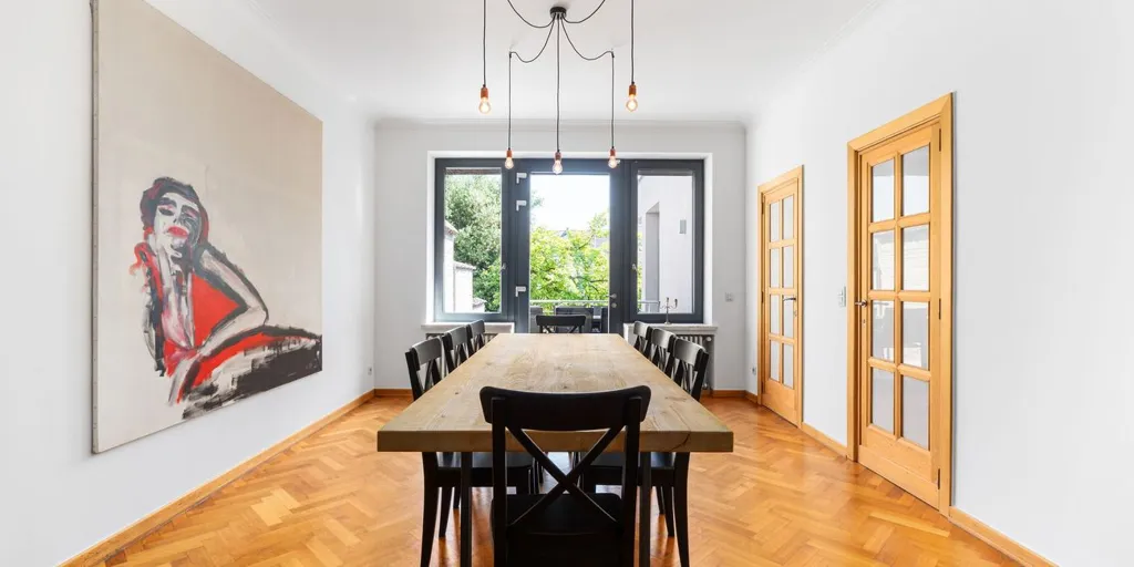 Sala da pranzo - Stately Townhouse with Pool in Aalst