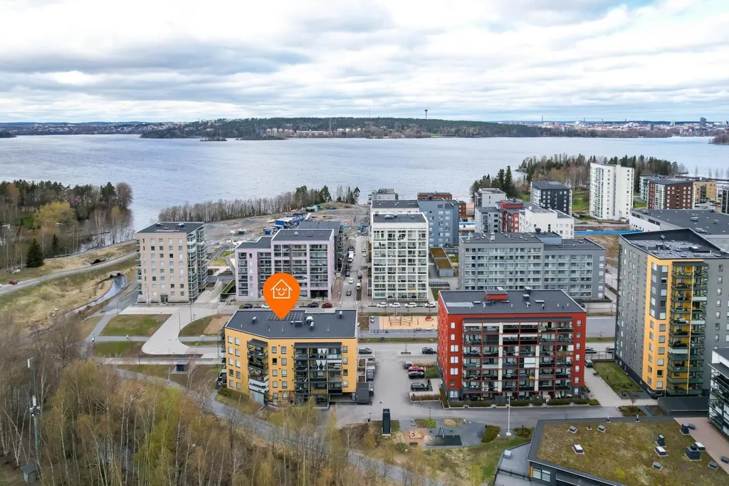Vue aérienne - Modern Flat with Balcony in Härmälänranta