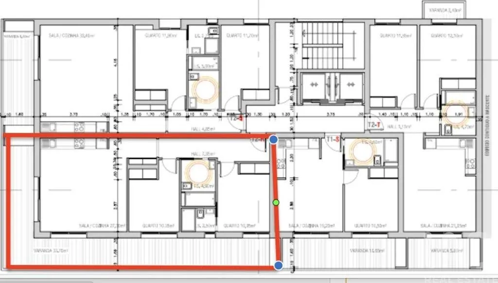 Planimetria - 2-Bedroom Flat with Rooftop Pool in Monte Gordo