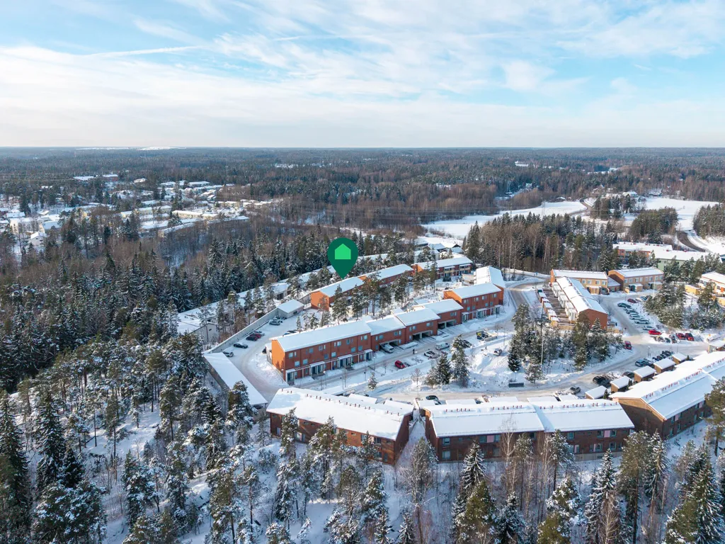 Vista aerea - Modern Flat with Private Yard in Espoo