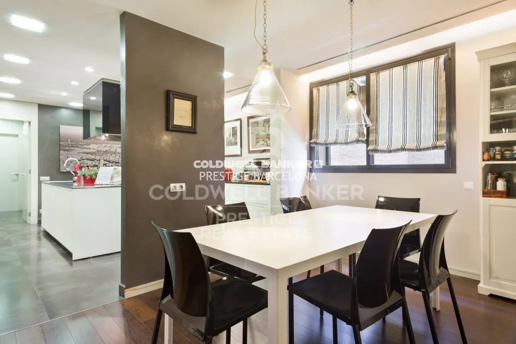 Sala da pranzo - Luxury Flat with Terrace in Sarria, Barcelona