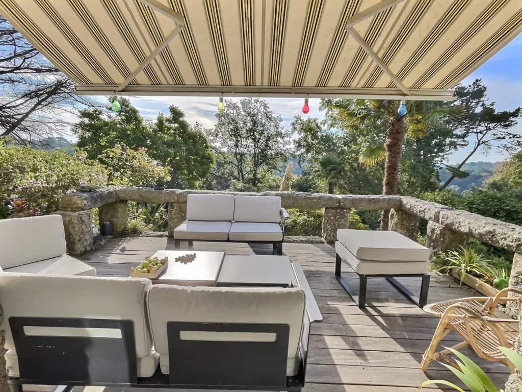 Terrasse - Maison historique avec parc sur les hauteurs de Pont-Aven