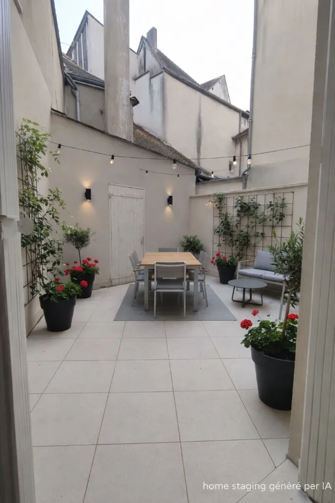 Aed - 2-Bed Apartment with Private Courtyard in Chartres