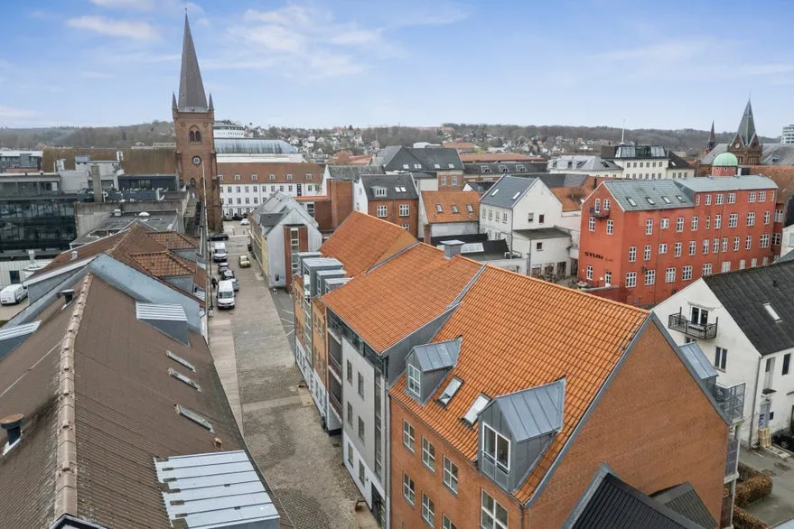 Vue aérienne - 20 Apartments with Terrace in Vejle Centre
