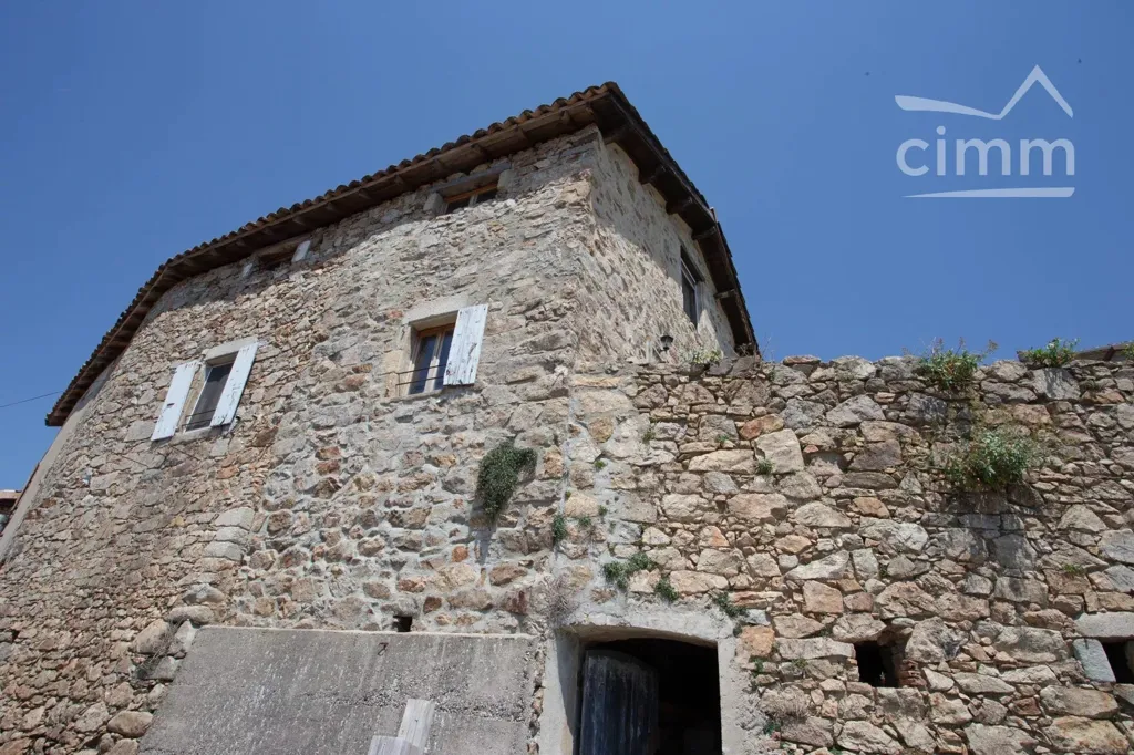 Extérieur - Maison en pierre avec vue panoramique à Saint-Andéol-de-Vals