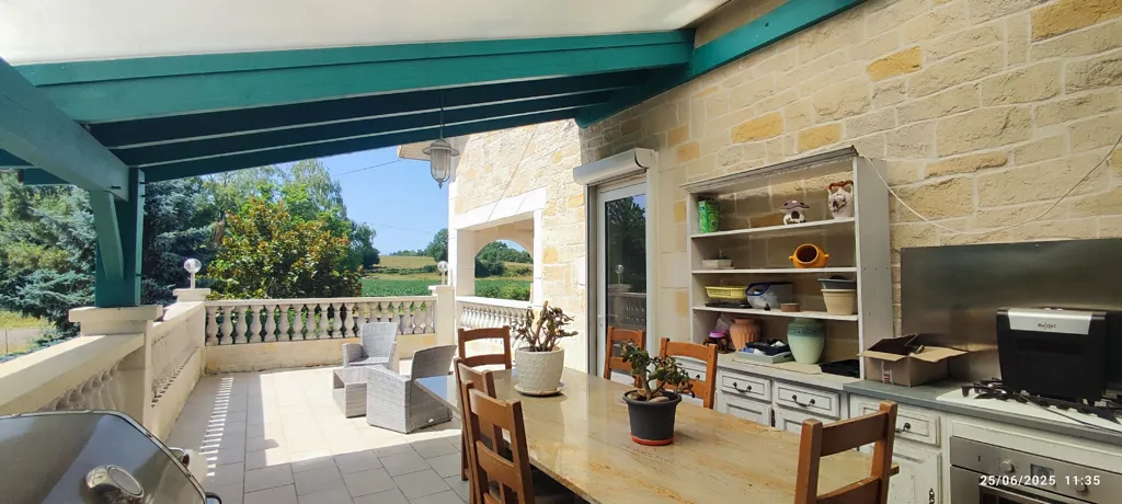 Terrace - House with Workshop and Garden in Bans