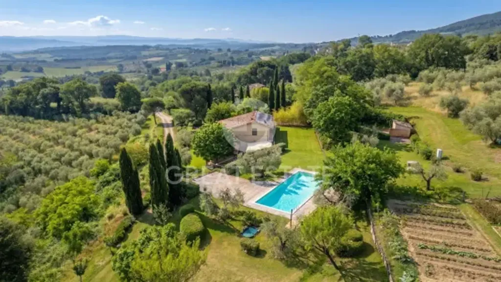 Õhuvaade - Restored Villa with Pool in Cetona, Tuscany