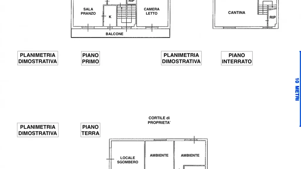 Floor Plan - Villa with Garden in Garlasco