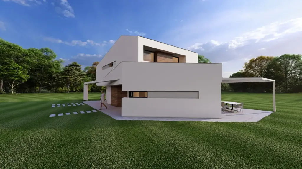 New Detached House with Solar Panels in Villorba