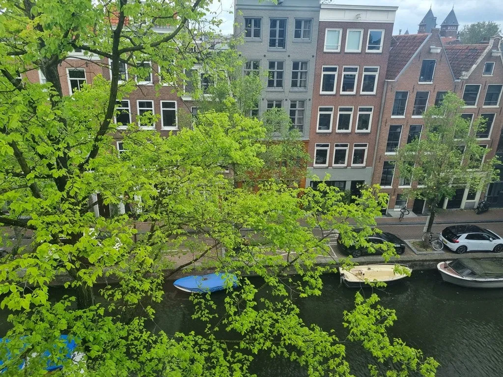 Aerial - Split-Level Maisonette with Canal View in Jordaan