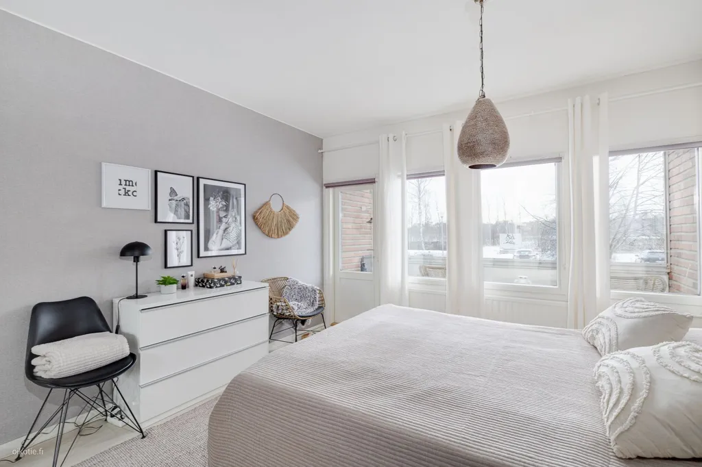 Bedrooms - Fully Renovated Flat with Balconies in Vaasa