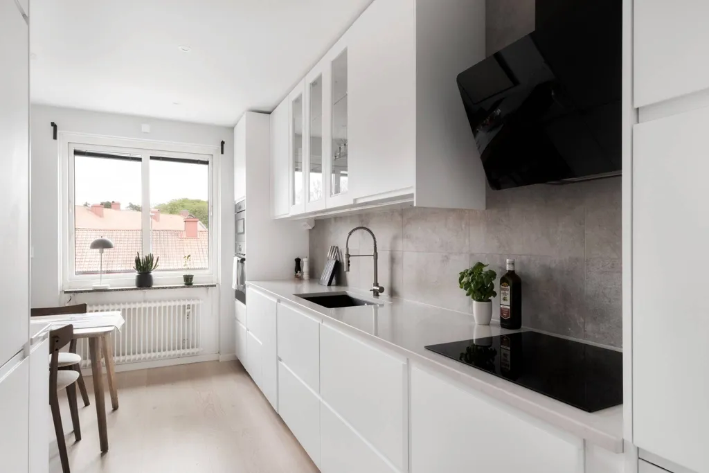 Köök - Modern Flat with Balcony in Karlshamn