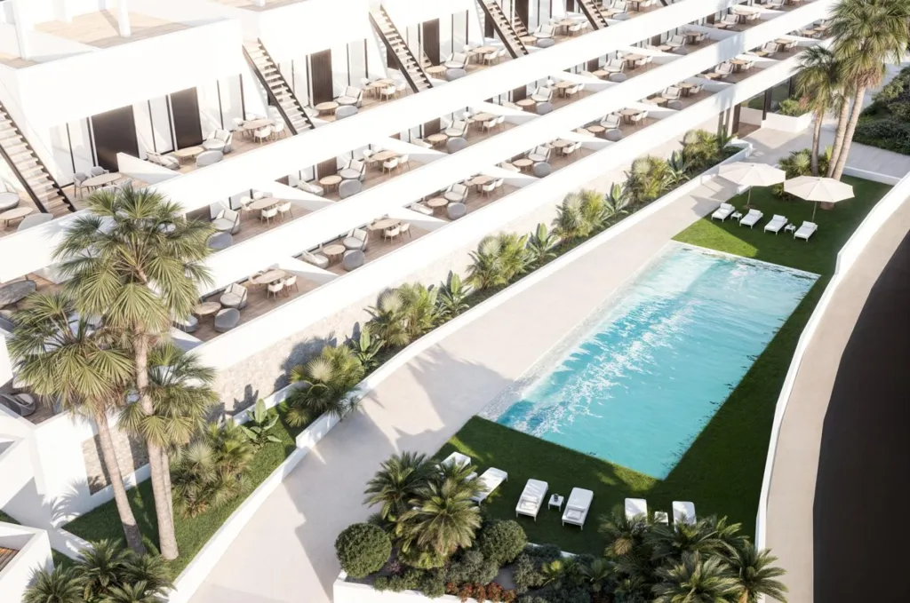 Vue aérienne - 2-Bedroom Apartment with Pool in Finestrat