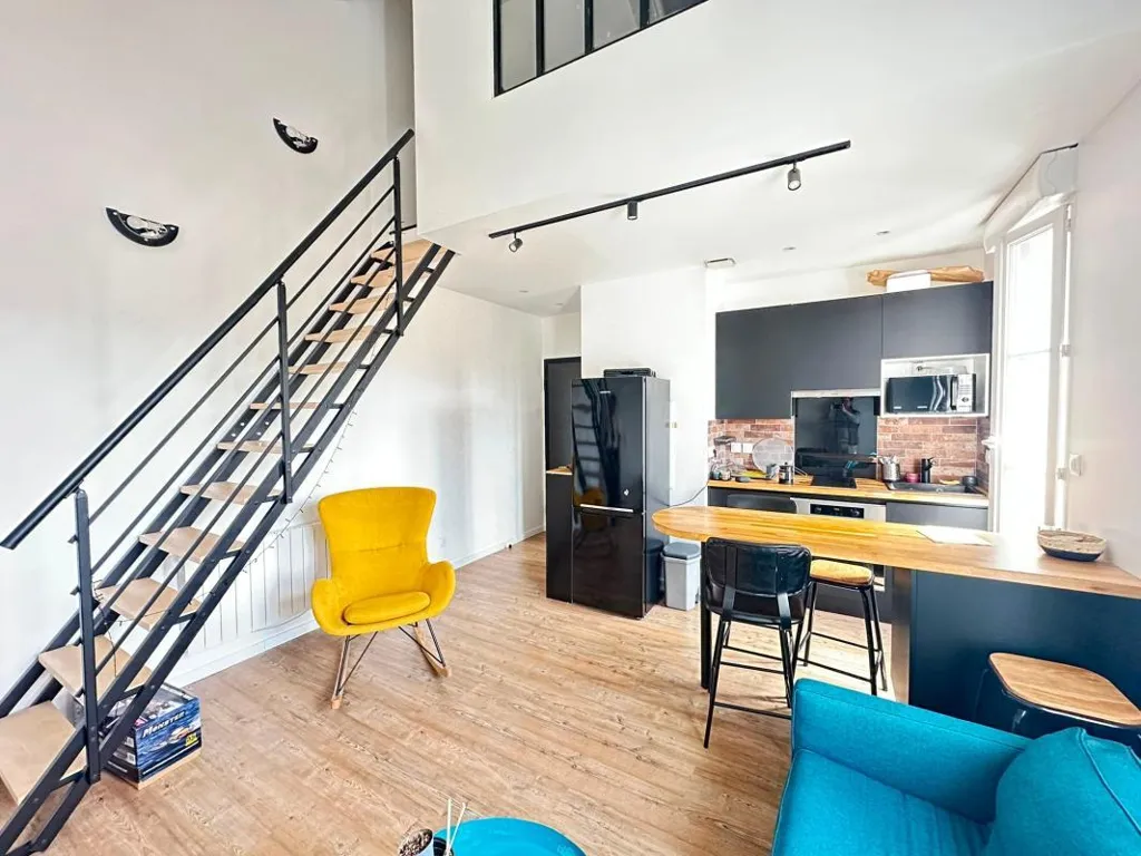 Séjour - Duplex Meublé Rénové Rue Simon Dereure à Rosny-sous-Bois
