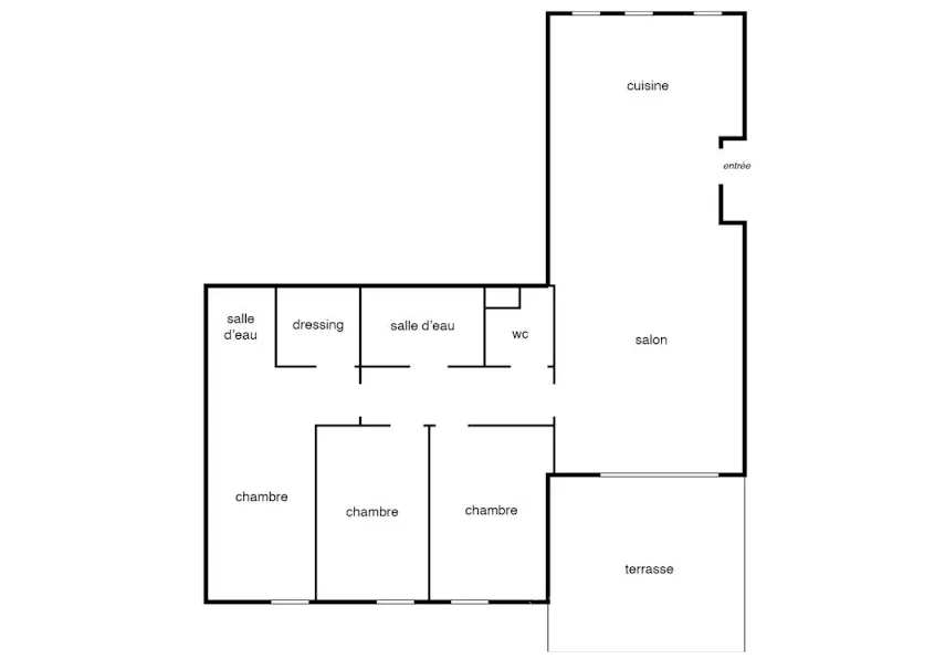 Plaan - 5-Piece Apartment with Terrace in Aubagne