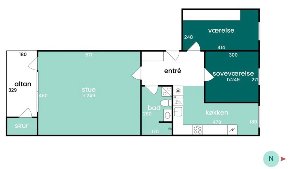 Plaan - Condo with South-Facing Balcony in Hasseris