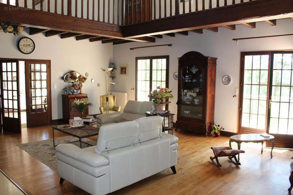 Living Room - Traditional House with Pool in Périgord Blanc