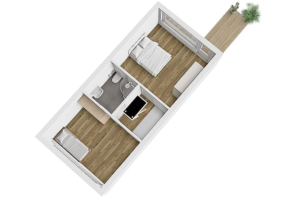 3-toaline maja asukohas Leiden