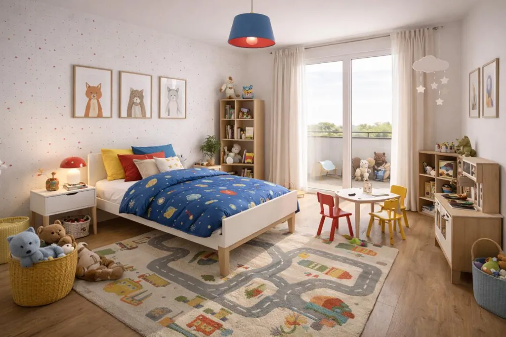 Chambres - Appartement T3 avec Balcon dans Résidence Récente à Vincennes