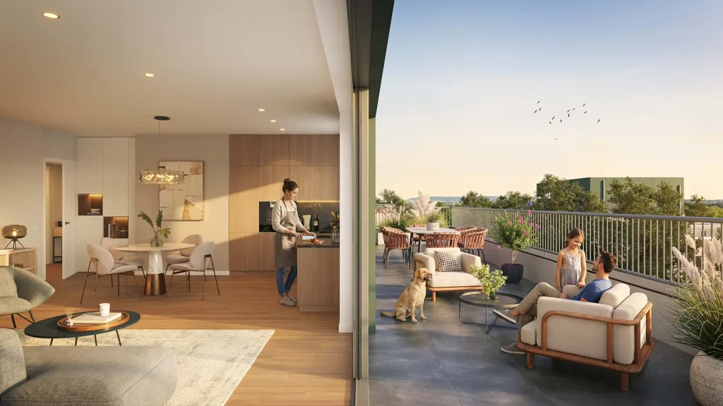 Terrasse - Penthouse avec Terrasse à Vottem