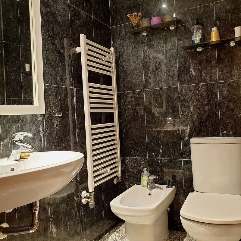 Salles de bain - 1-Bedroom Flat with Terrace in Gran Capitán