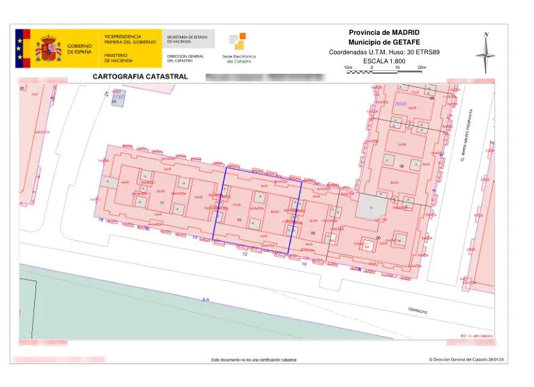 Plan - Garage Space in Getafe, Madrid