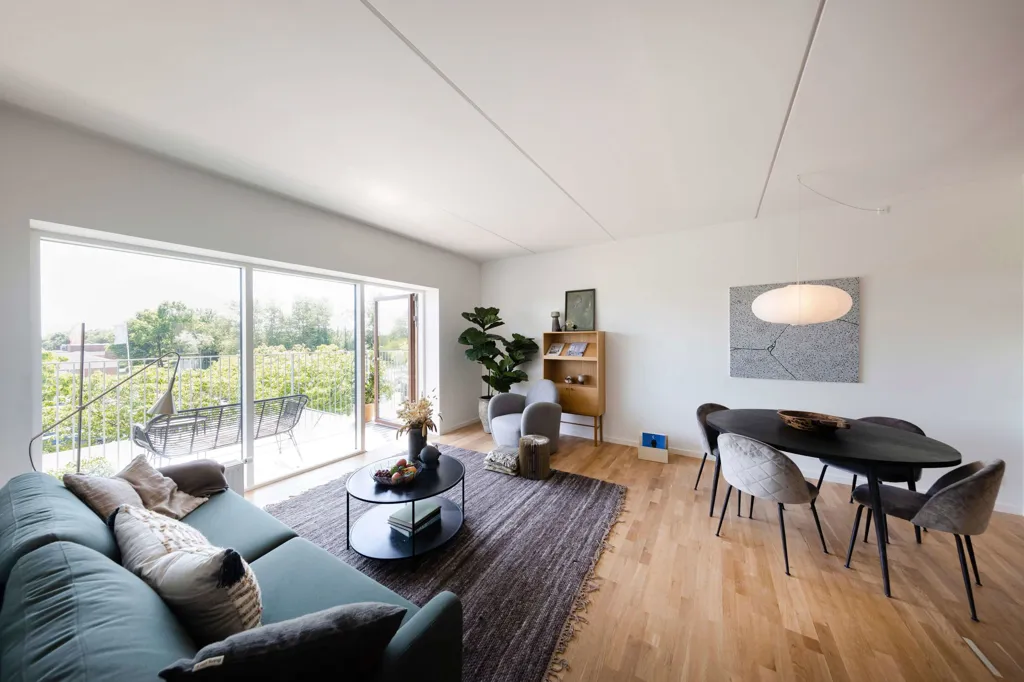 Living Room - Modern Flat with Terrace in Albertslund
