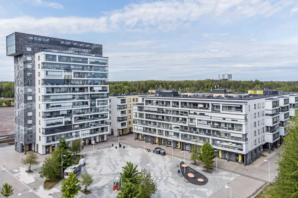 Vue aérienne - Sauna-Enabled Apartment in Espoonlahti
