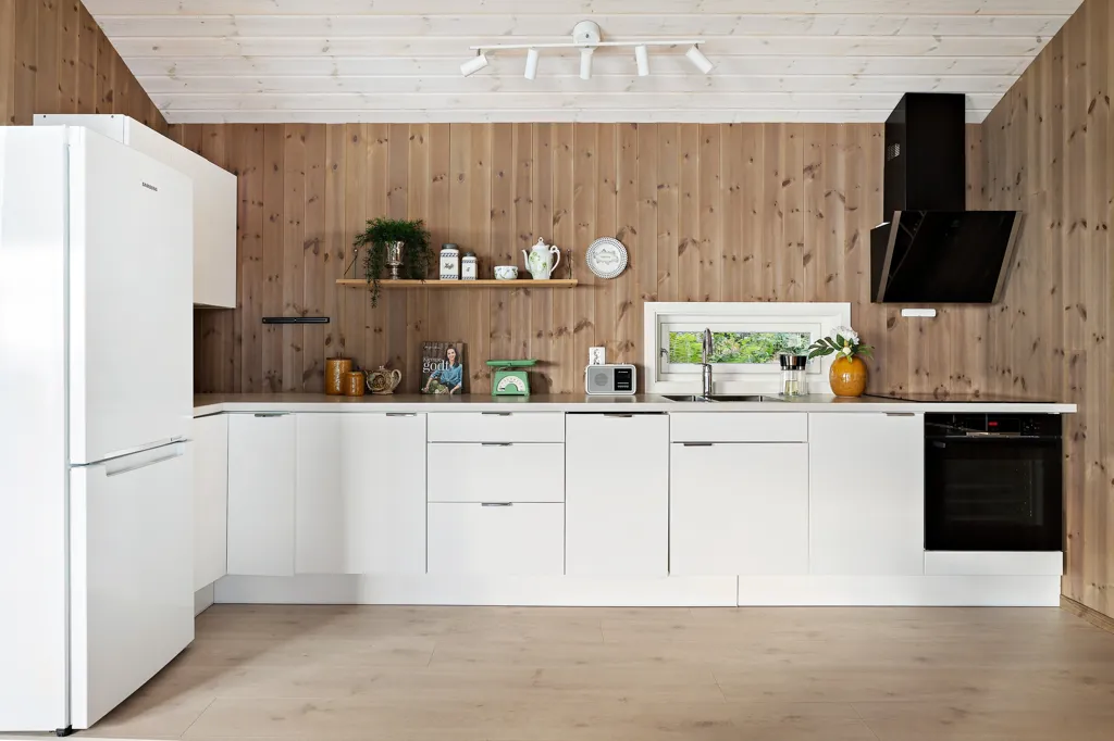 Cucina - Seafront Cottage with Private Garden in Gausetbukta