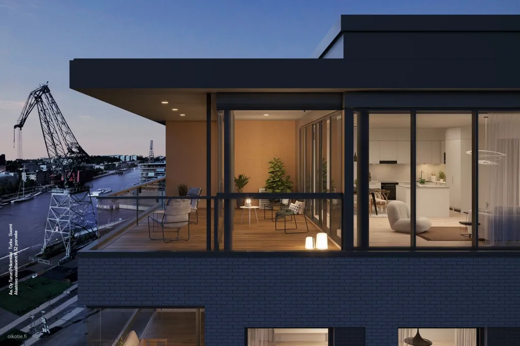Balcony - Modern Apartment with Sea View in Turku