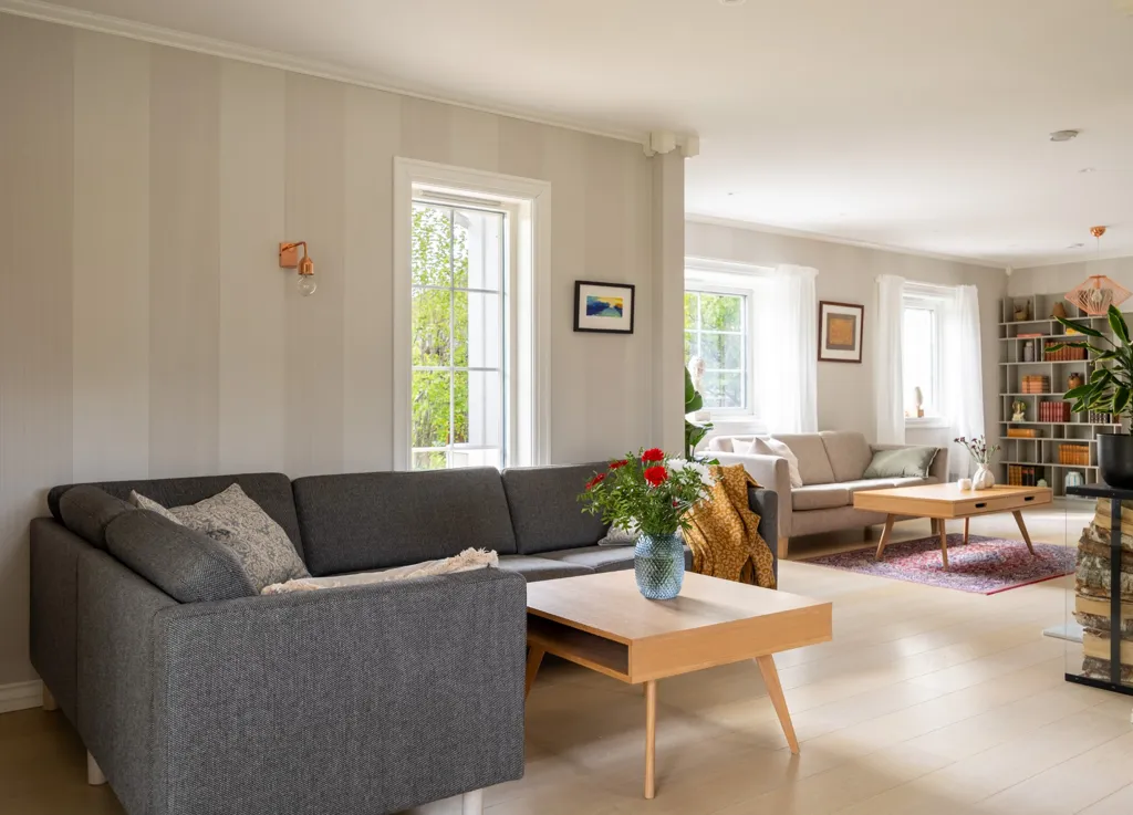 Séjour - Sunny Detached House with Terrace in Nadderud