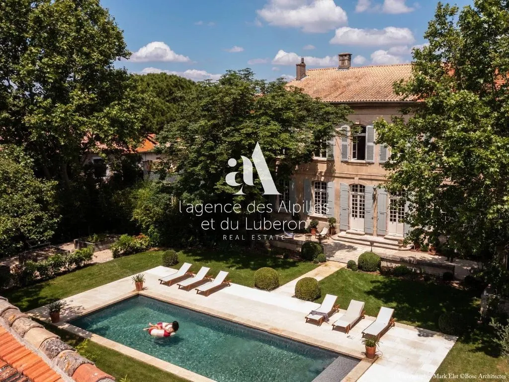 Õhuvaade - Luxury Farmhouse with Pool in Eyragues