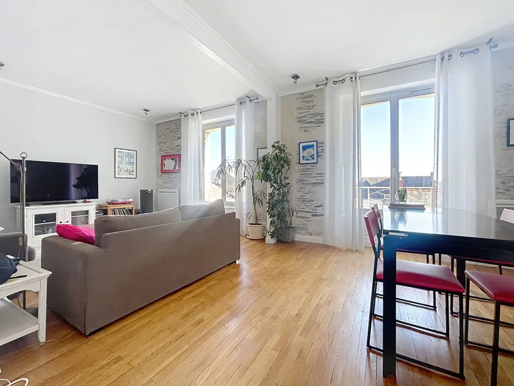 Living Room - Renovated Apartment with Views in Angers Centre