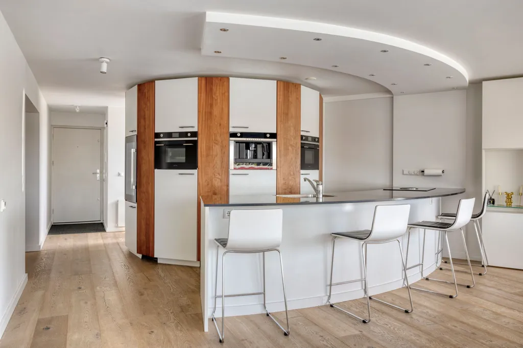 Cuisine - Penthouse with Maas View in Rotterdam